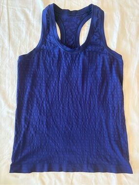 Athleta Electric Blue Momentum Seamless Tank